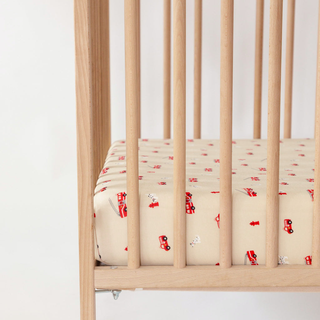 Firetrucks Crib Sheet