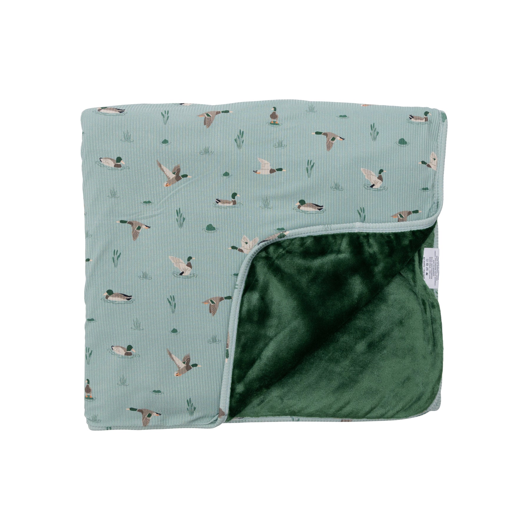 Mallards Small Ribbed Toddler Blanket