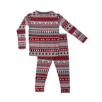 Christmas Sweater Stripe Small Ribbed Two-Piece Set