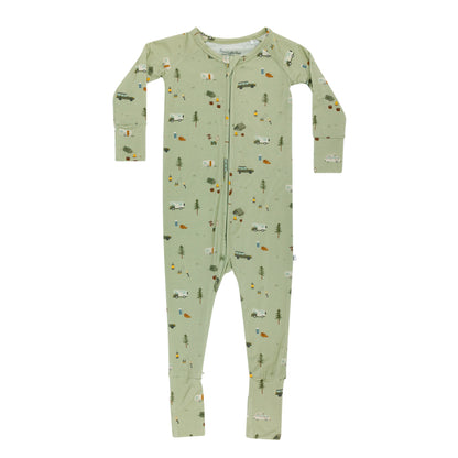 Happy Camper Zip Romper