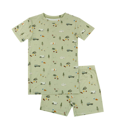 Happy Camper Shorts Two-Piece Set