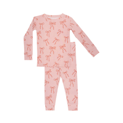 Coquette Bows Small Ribbed Two-Piece Set