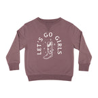 Let's Go Girls Plum Bamboo French Terry Pullover