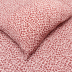 Mauve Floral Twin Sheet With Pillow Case