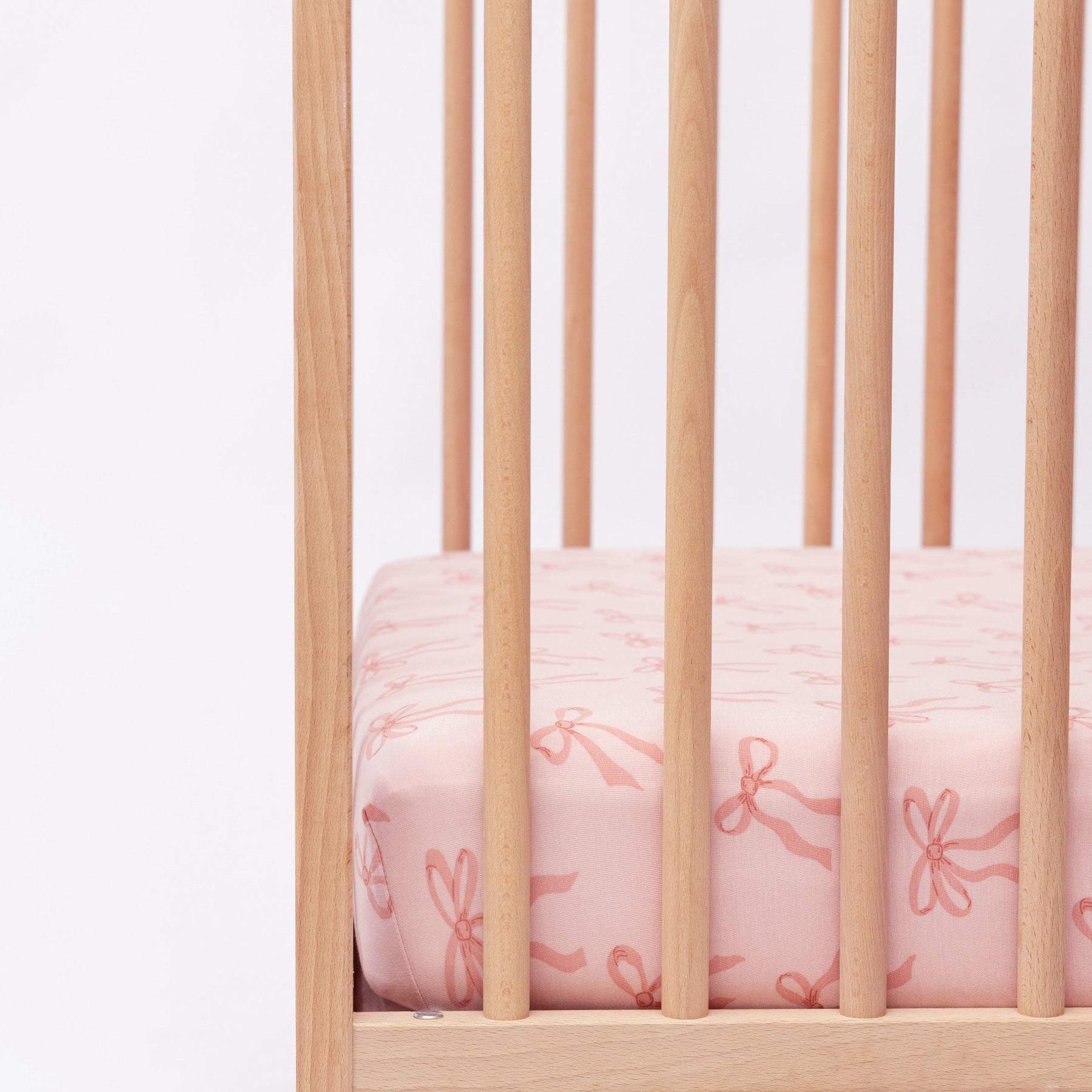 Coquette Bows Crib Sheet