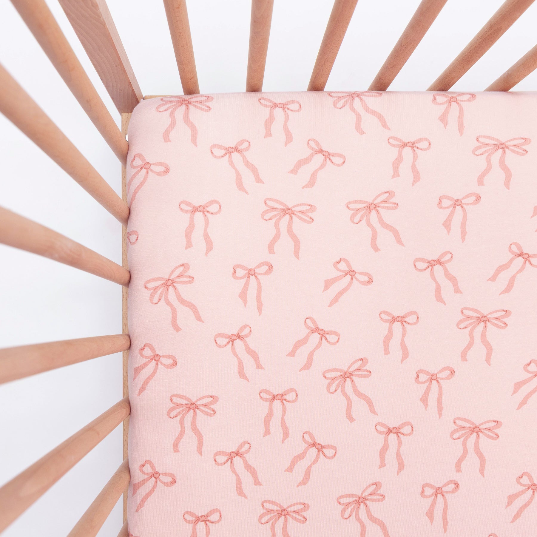 Coquette Bows Crib Sheet