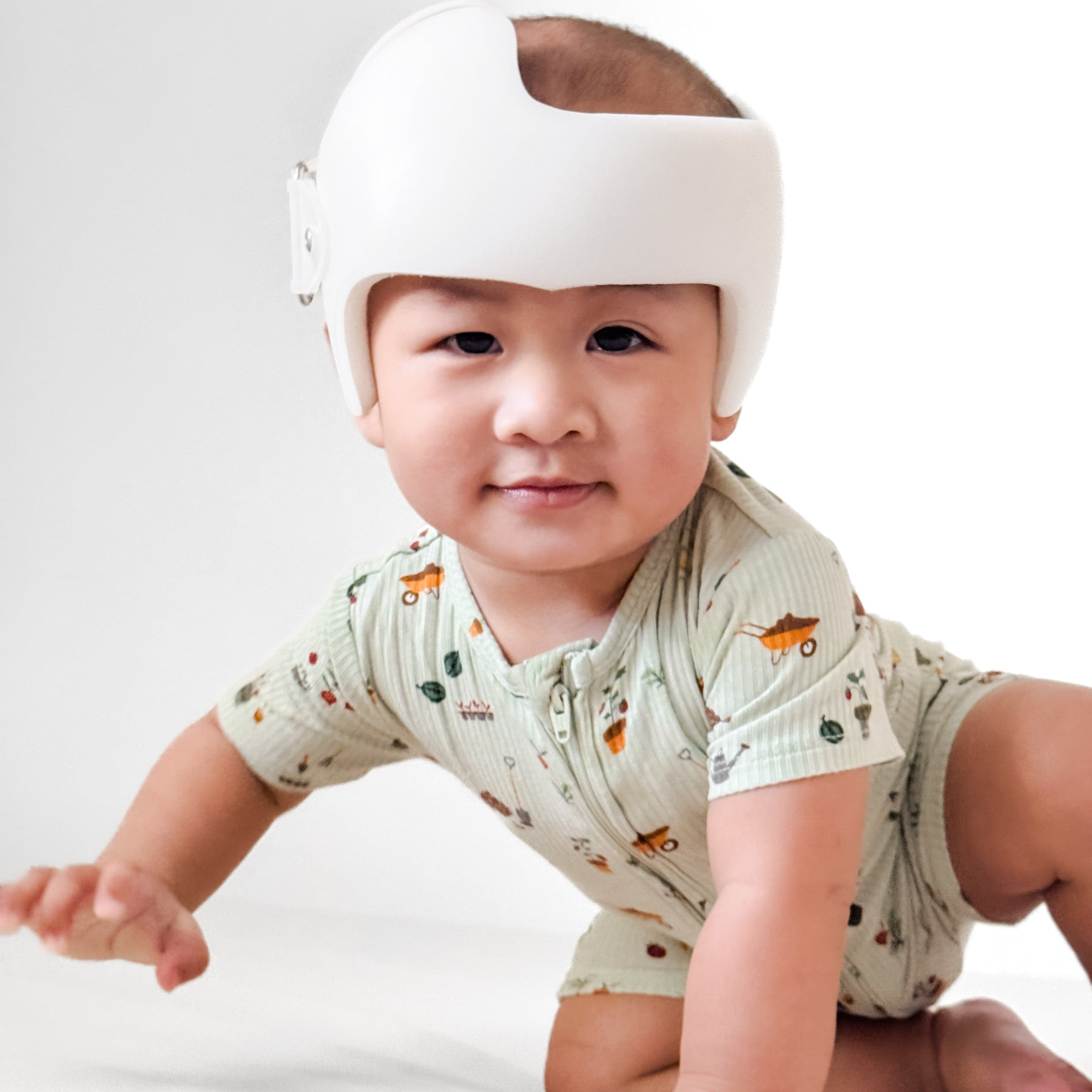 Backyard Garden Small Ribbed Summer Zip Romper