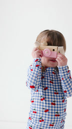 Vintage Cherries Small Ribbed Two-Piece Set