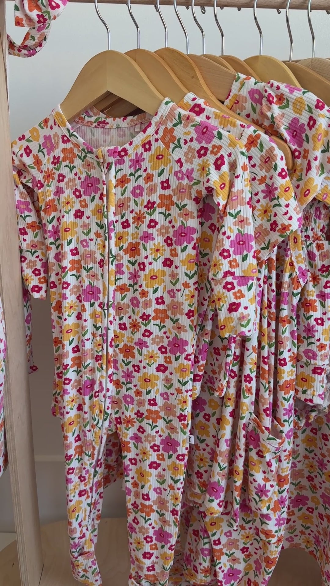 Summer Blooms Small Ribbed Zip Romper