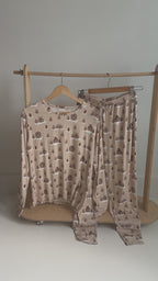 Gingerbread Small Ribbed Women's Long Sleeve Top