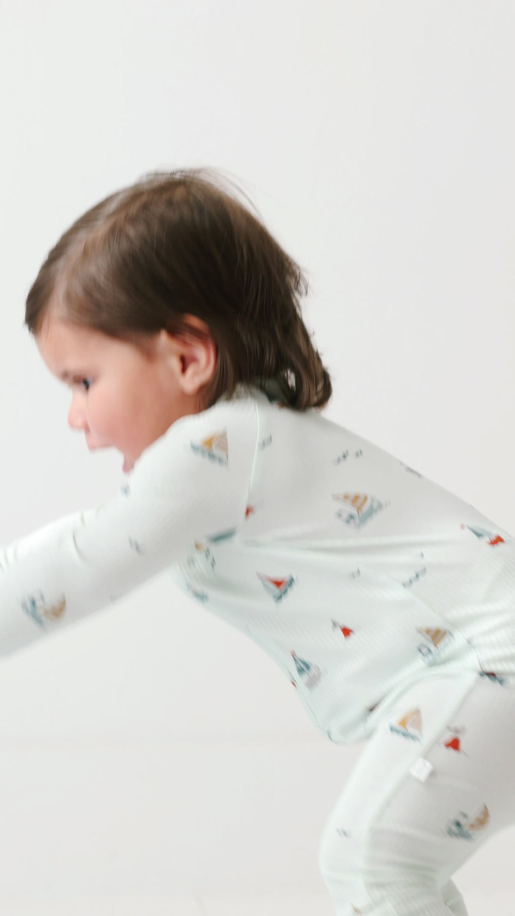 Nautical Boats Small Ribbed Zip Romper