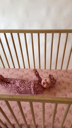 Coquette Bows Crib Sheet