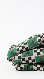 Checkered Christmas Trees Small Ribbed Two-Piece Set