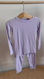 Lavender Small Ribbed Two-Piece Set