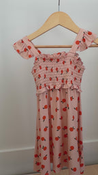 Oranges Small Ribbed Flutter Sleeve Dress