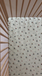Nautical Boats Crib Sheet
