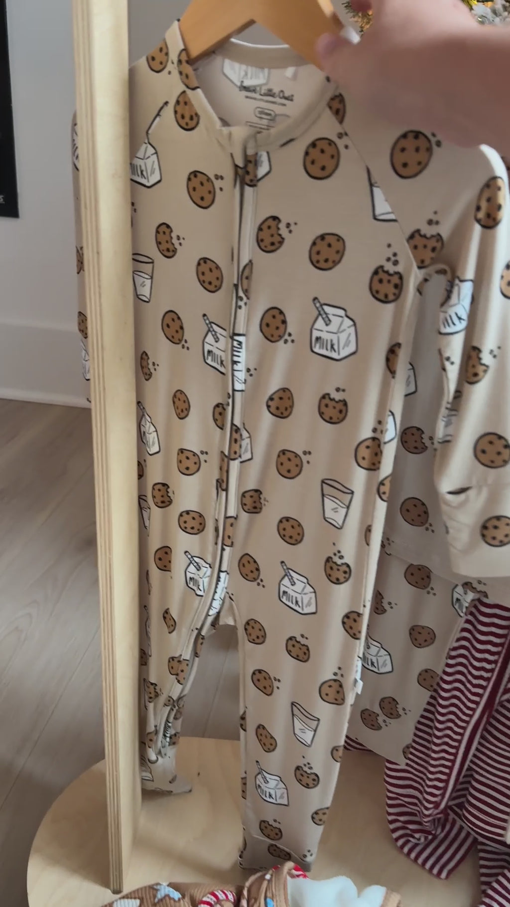 Cookies and Milk Zip Romper