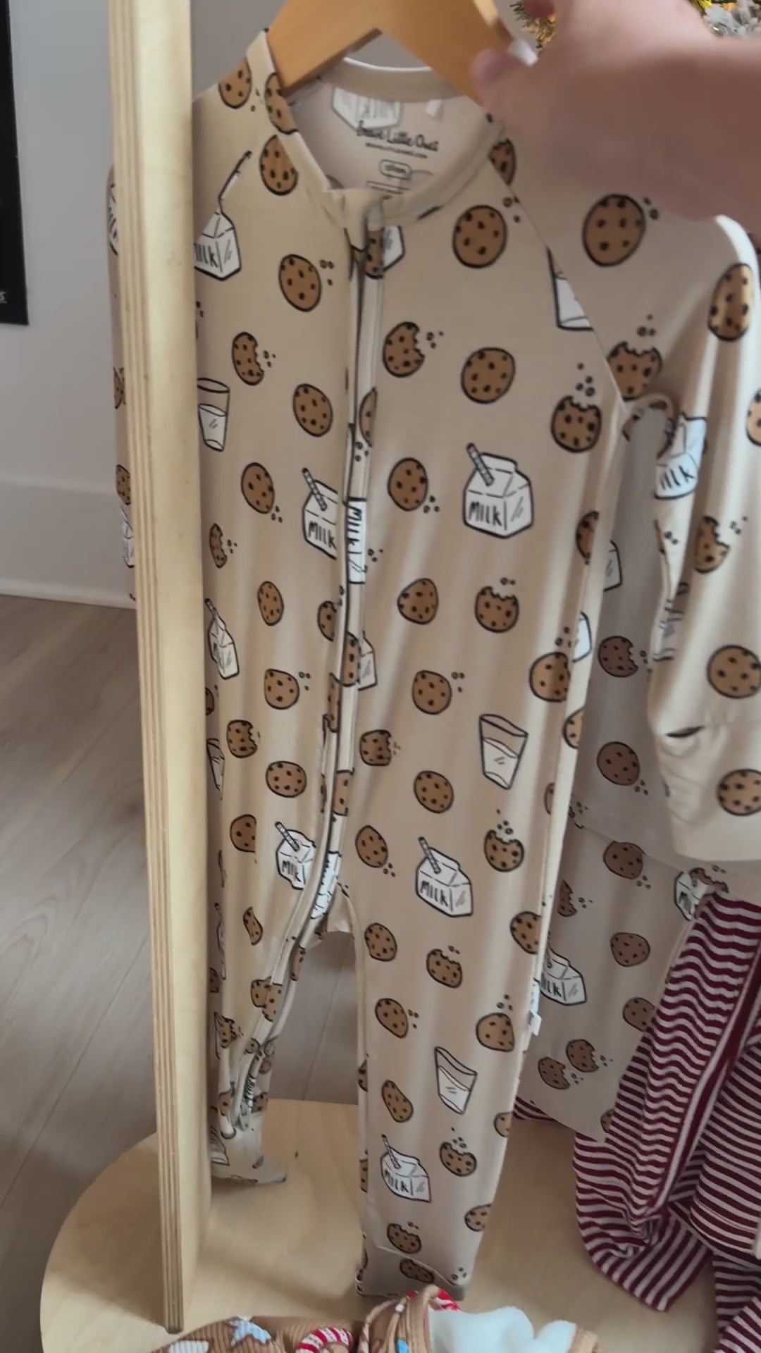 Cookies and Milk Zip Romper