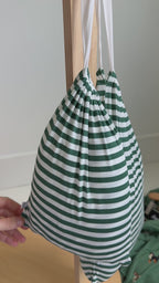 Eucalyptus Green Stripe Twin Sheet With Pillow Case