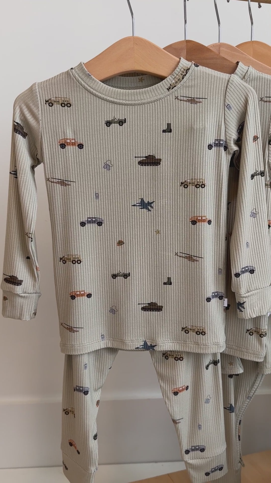 Military Small Ribbed Two-Piece Set