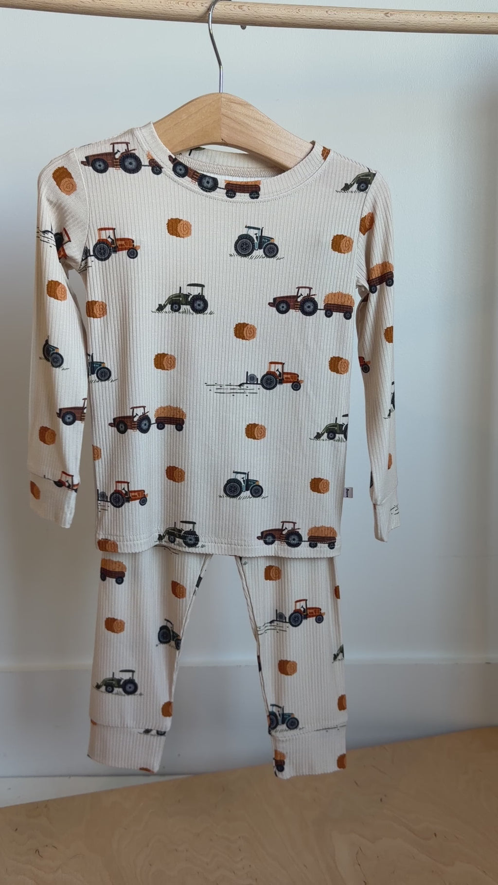 Tractors Small Ribbed Two-Piece Set