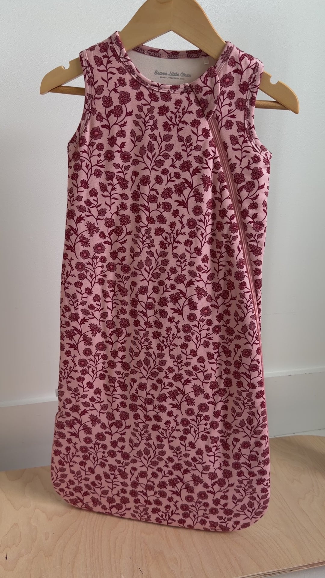 Mauve Floral Sleep Sack (1.0 TOG)