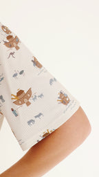 Noah's Ark Small Ribbed Women's Short Sleeve Top