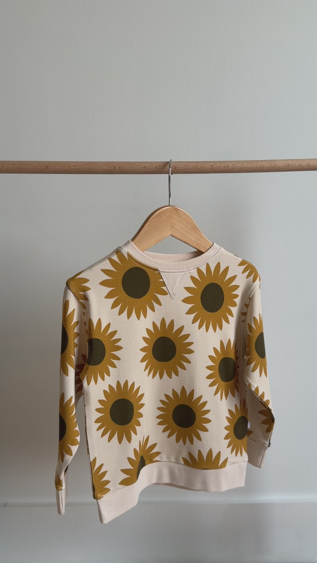 Sunflowers Bamboo French Terry Pullover