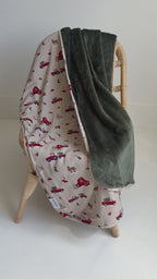 Country Christmas Small Ribbed Toddler Blanket