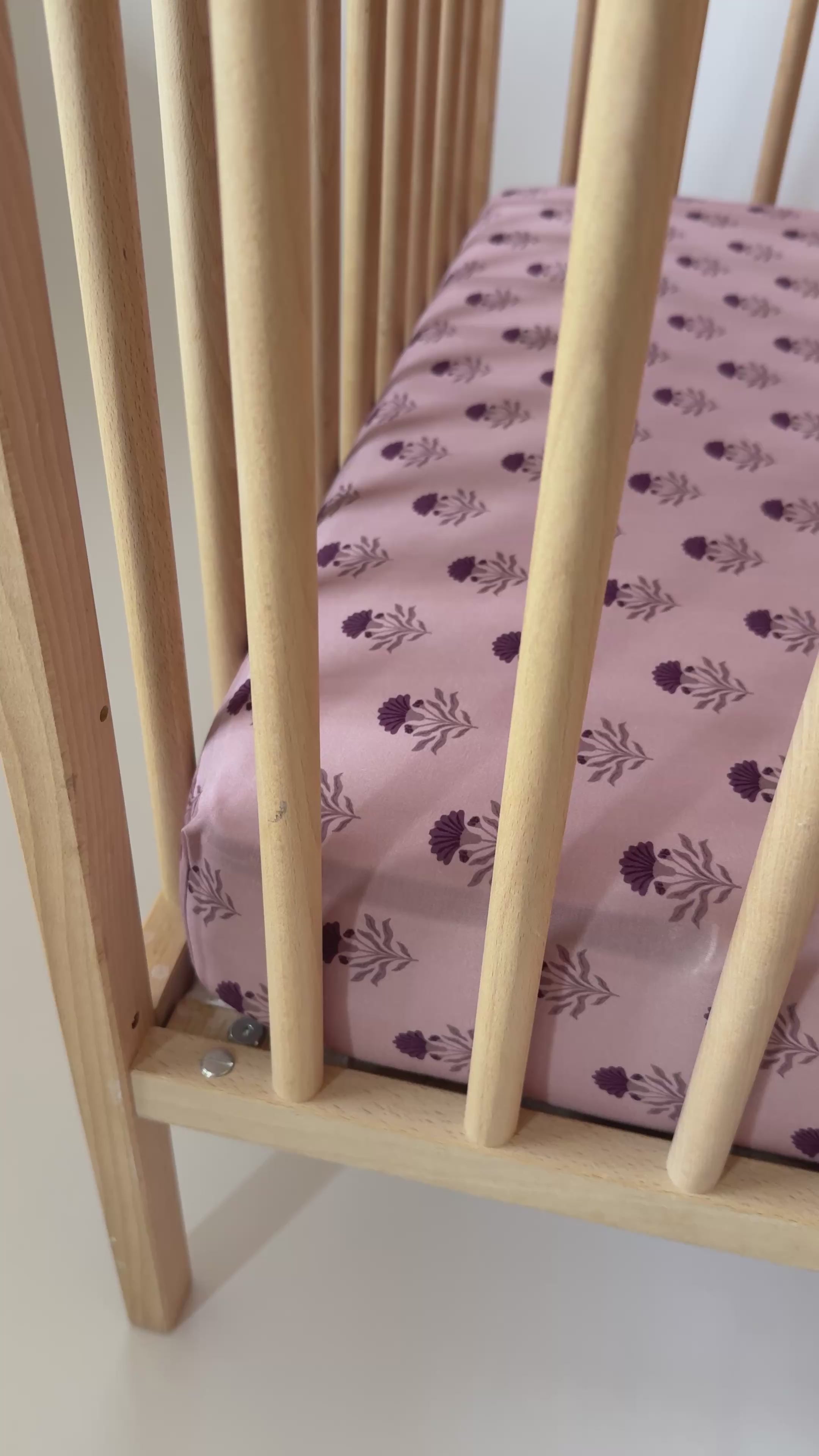 Folk Meadow Crib Sheet