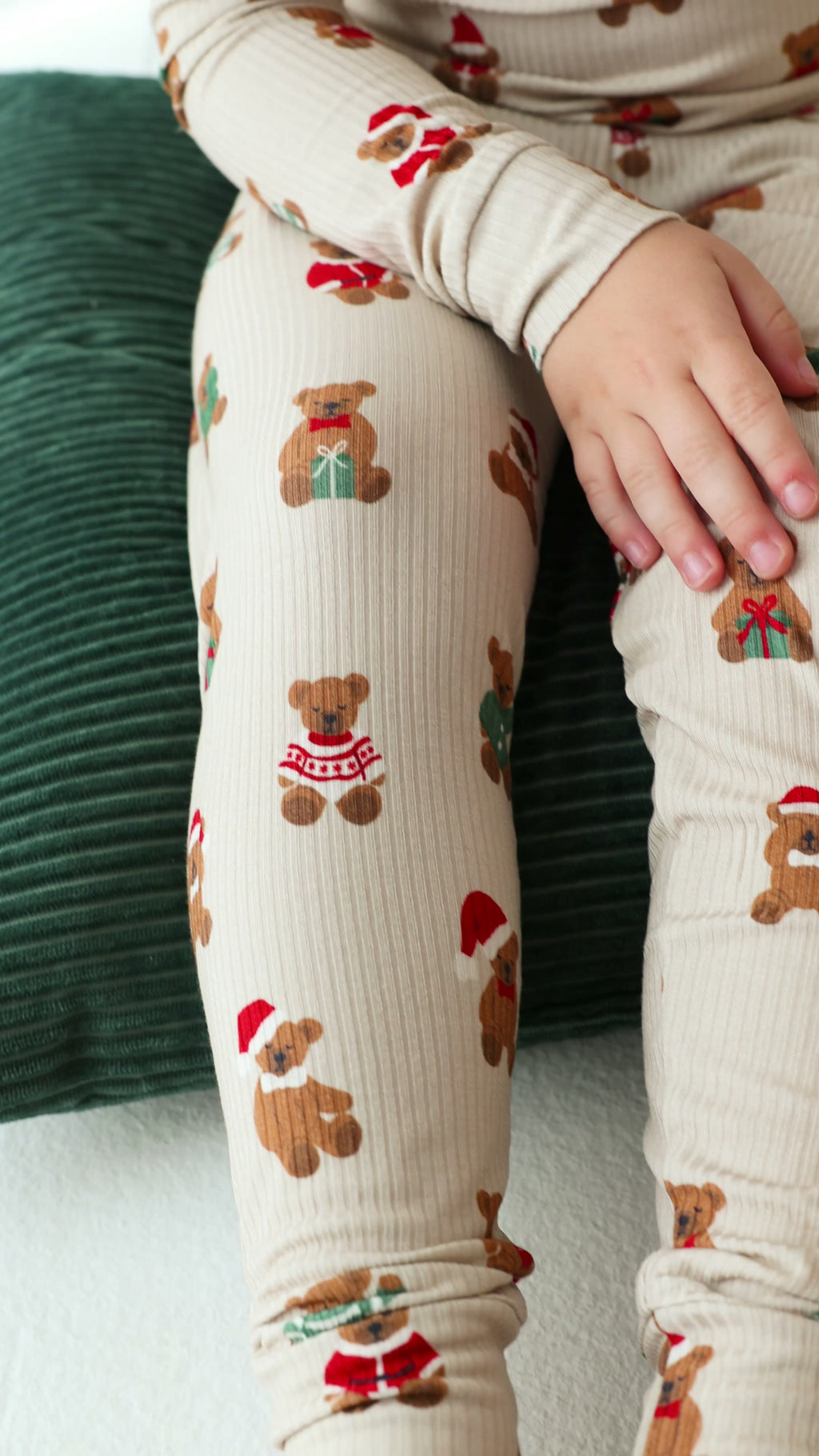 Teddy Bear Small Ribbed Two-Piece Set