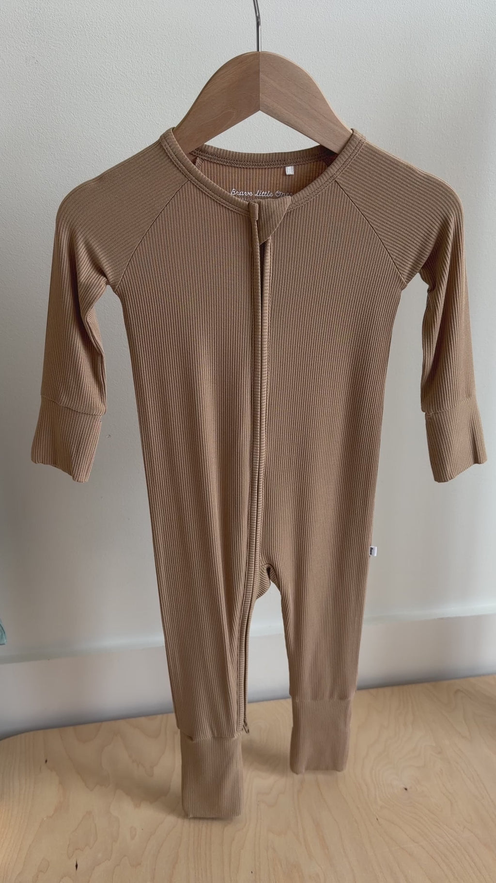 Dune Small Ribbed Zip Romper