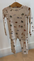 Zoo Day Small Ribbed Two-Piece Set