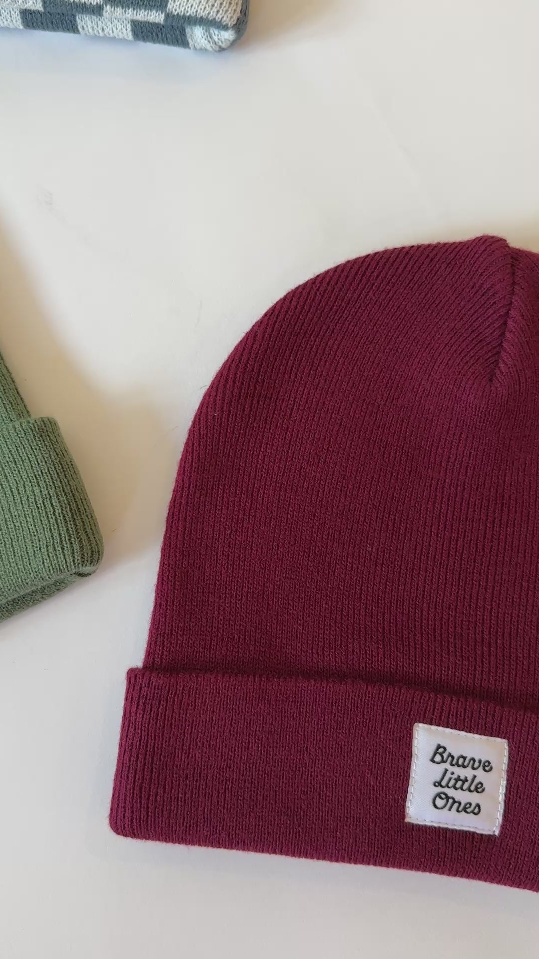 Dark Maroon Knit Beanie