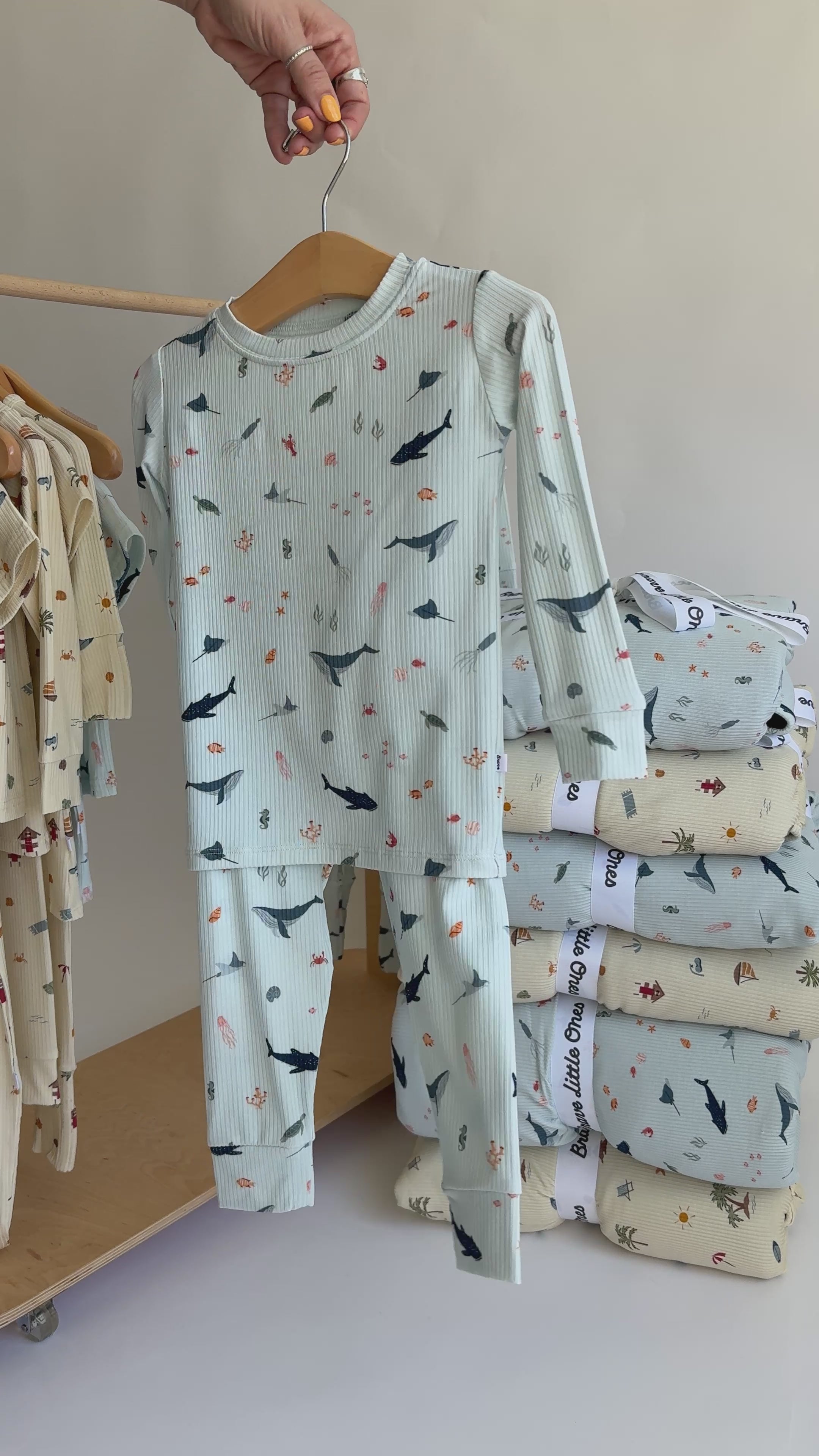 Under The Sea Small Ribbed Two-Piece Set