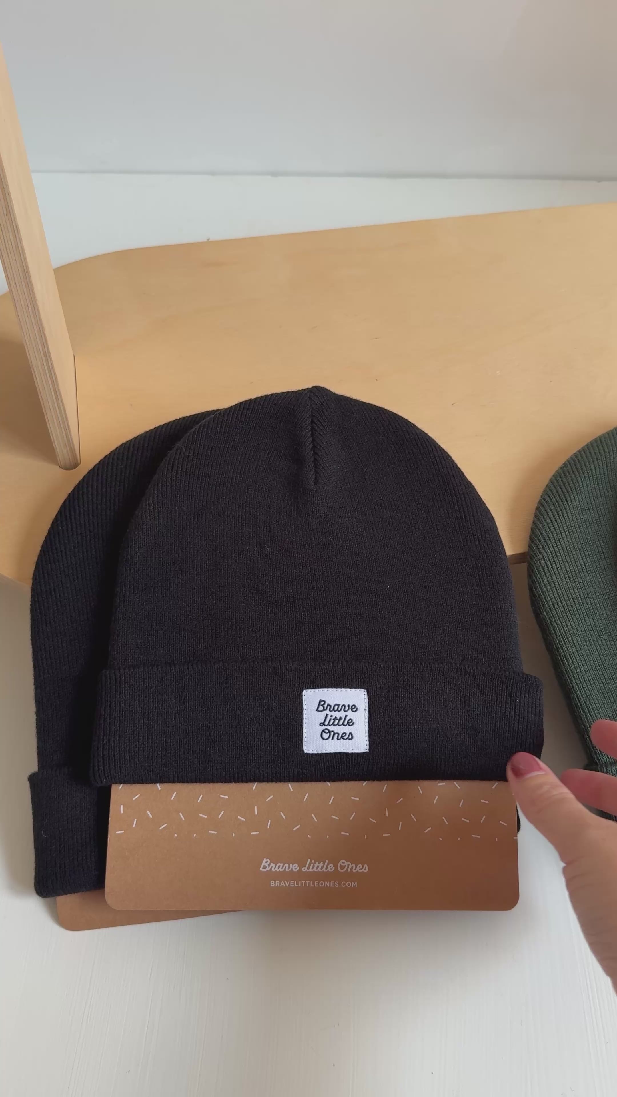 Jet Black Knit Beanie