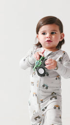 Monster Trucks Small Ribbed Zip Romper