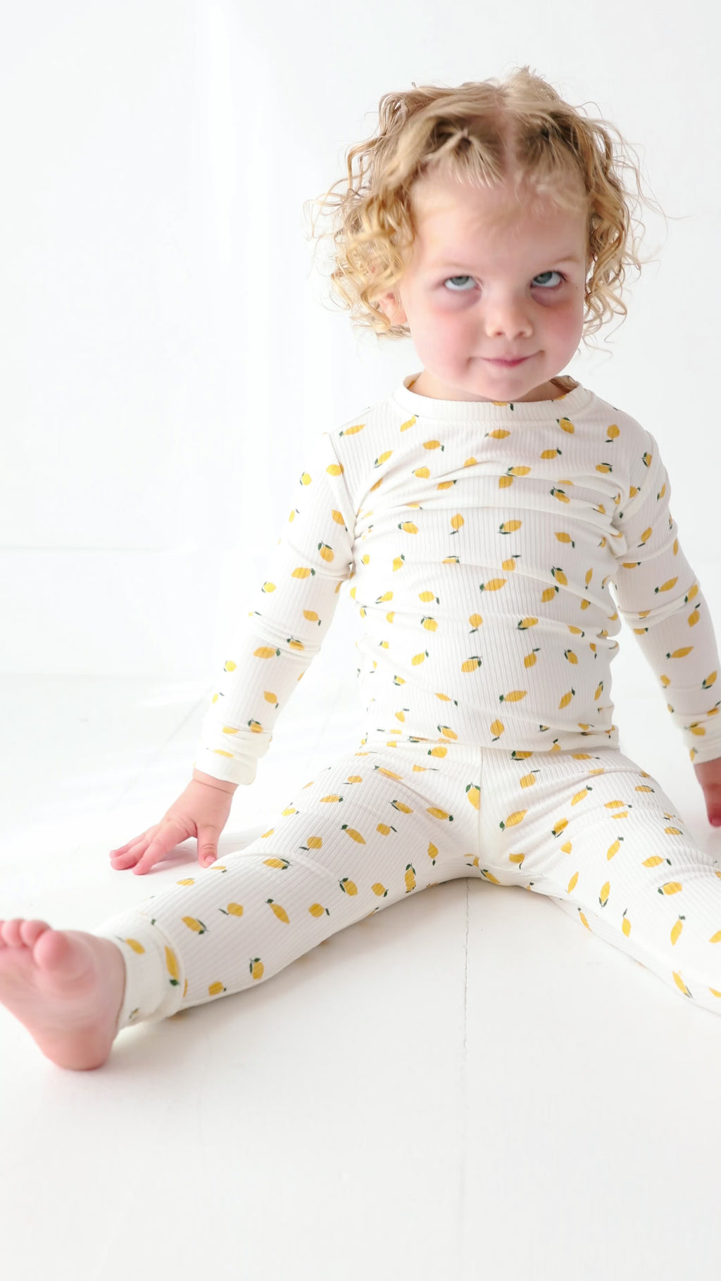 Lemons Small Ribbed Two-Piece Set