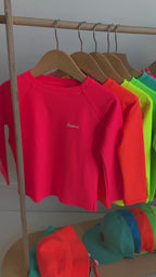 Neon Turquoise Rash Guard