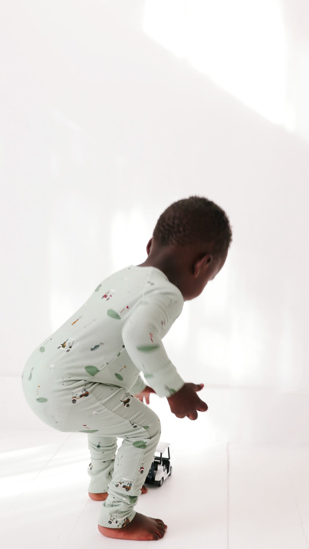 Golf Small Ribbed Zip Romper