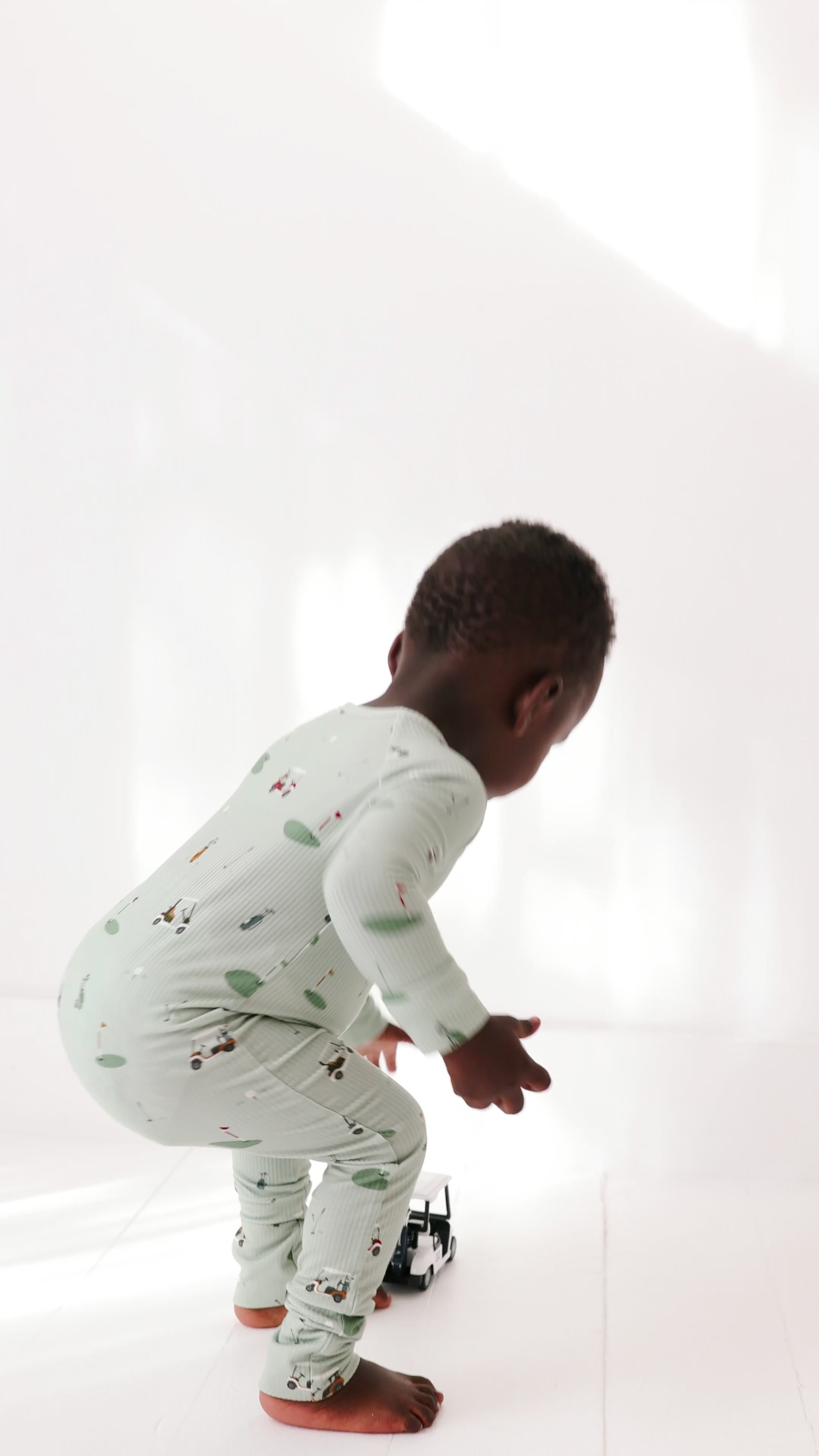 Golf Small Ribbed Zip Romper