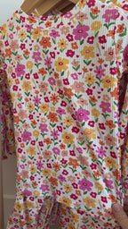 Summer Blooms Small Ribbed Two-Piece Set