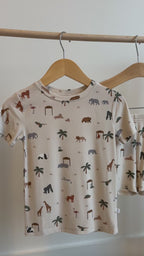 Zoo Day Small Ribbed Shorts Two-Piece Set