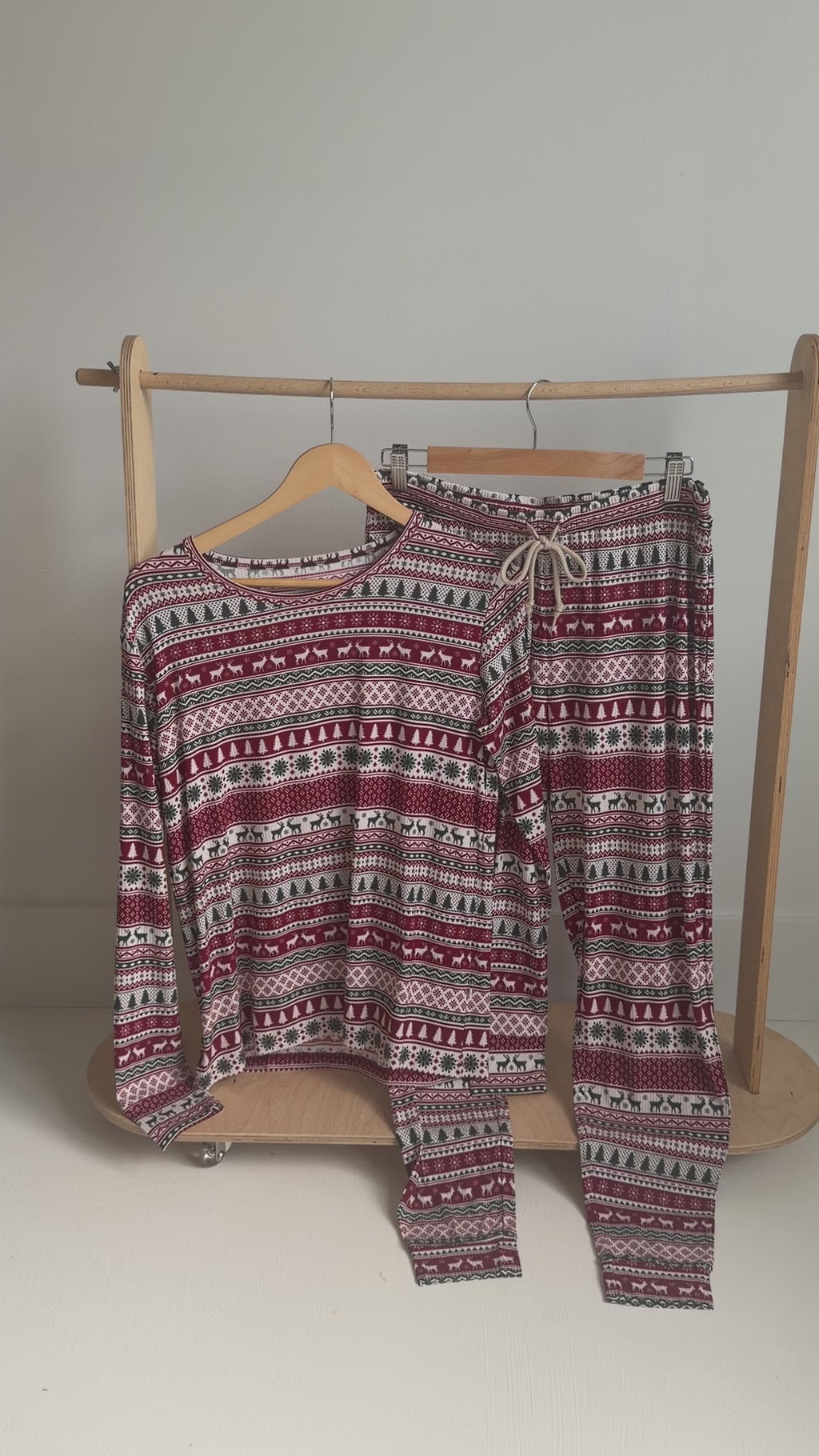 Christmas Sweater Stripe Small Ribbed Women's Pants