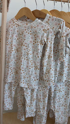 Whimsical Floral Small Ribbed Two-Piece Set