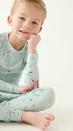 Gone Fishing Small Ribbed Two-Piece Set