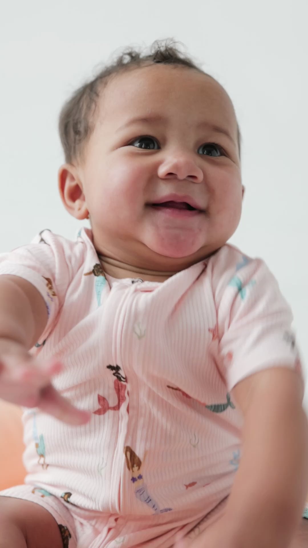 Mermaids Small Ribbed Summer Zip Romper