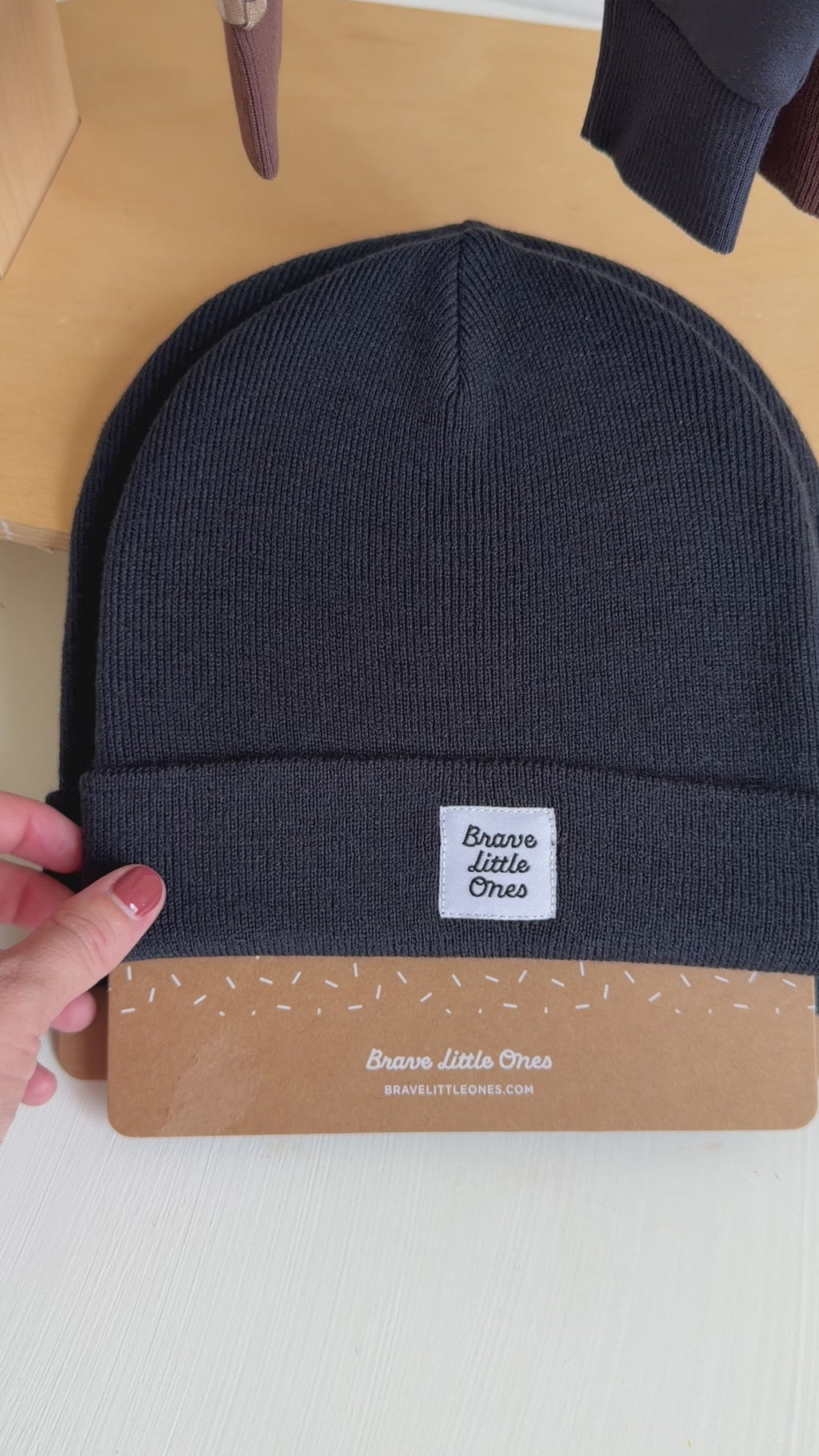Dark Navy Knit Beanie