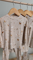 Chickens Small Ribbed Two-Piece Set