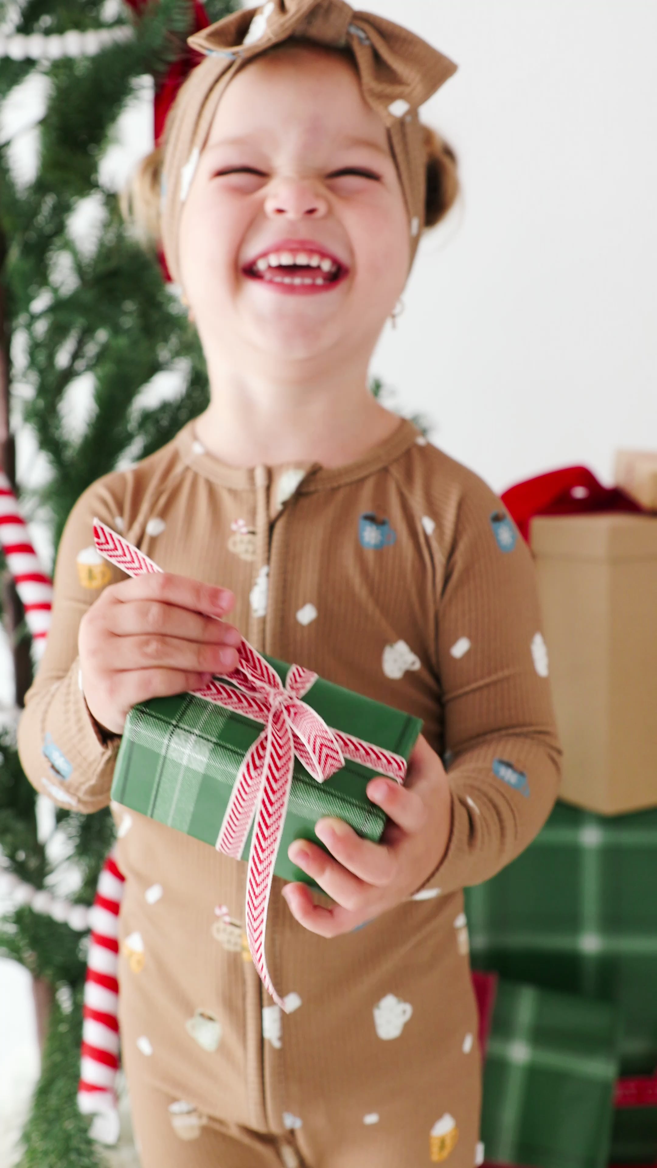 Hot Cocoa Small Ribbed Zip Romper